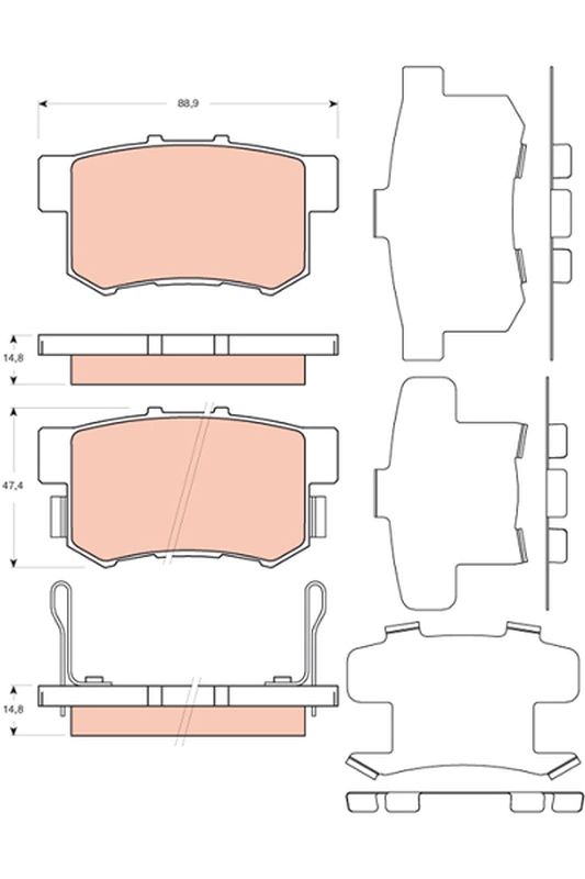 Brake Pad Set, disc brake GDB3447