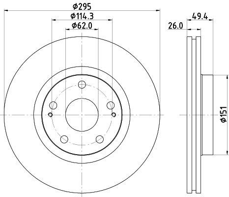 Brake Disc 8DD 355 114-671