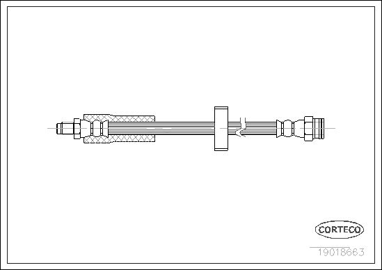 FLEXIBLE DE FREIN PEUGEOT 309  0705