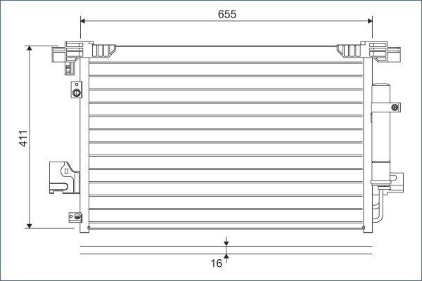 VALEO 814315 Condenser, air conditioning