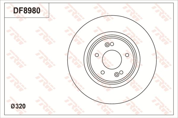 TRW BRAKE DISK - TecDoc Only
