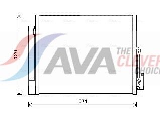 AVA QUALITY COOLING OL5560D - Kondensator, Klimaanlage ** CLEVER FIT **