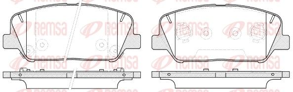 Brake Pad Set, disc brake 1398.12