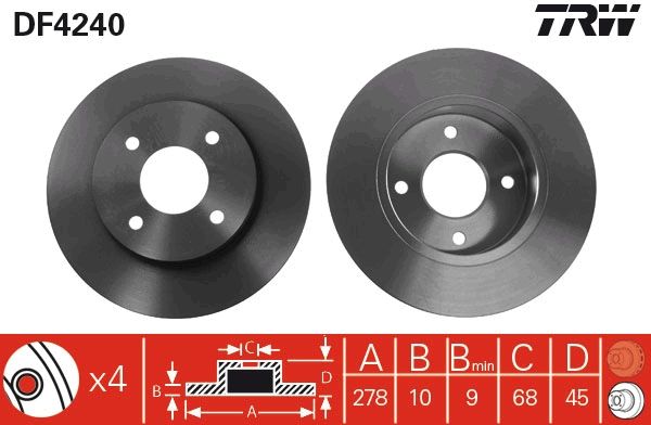 PAIRE DE DISQUES  9900