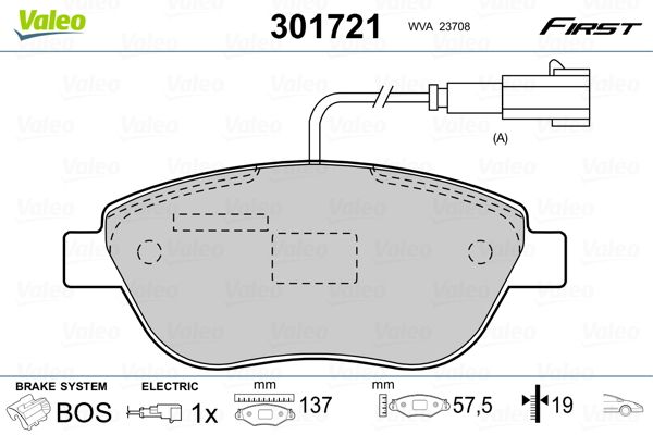 Brake Pad Set, disc brake 301721