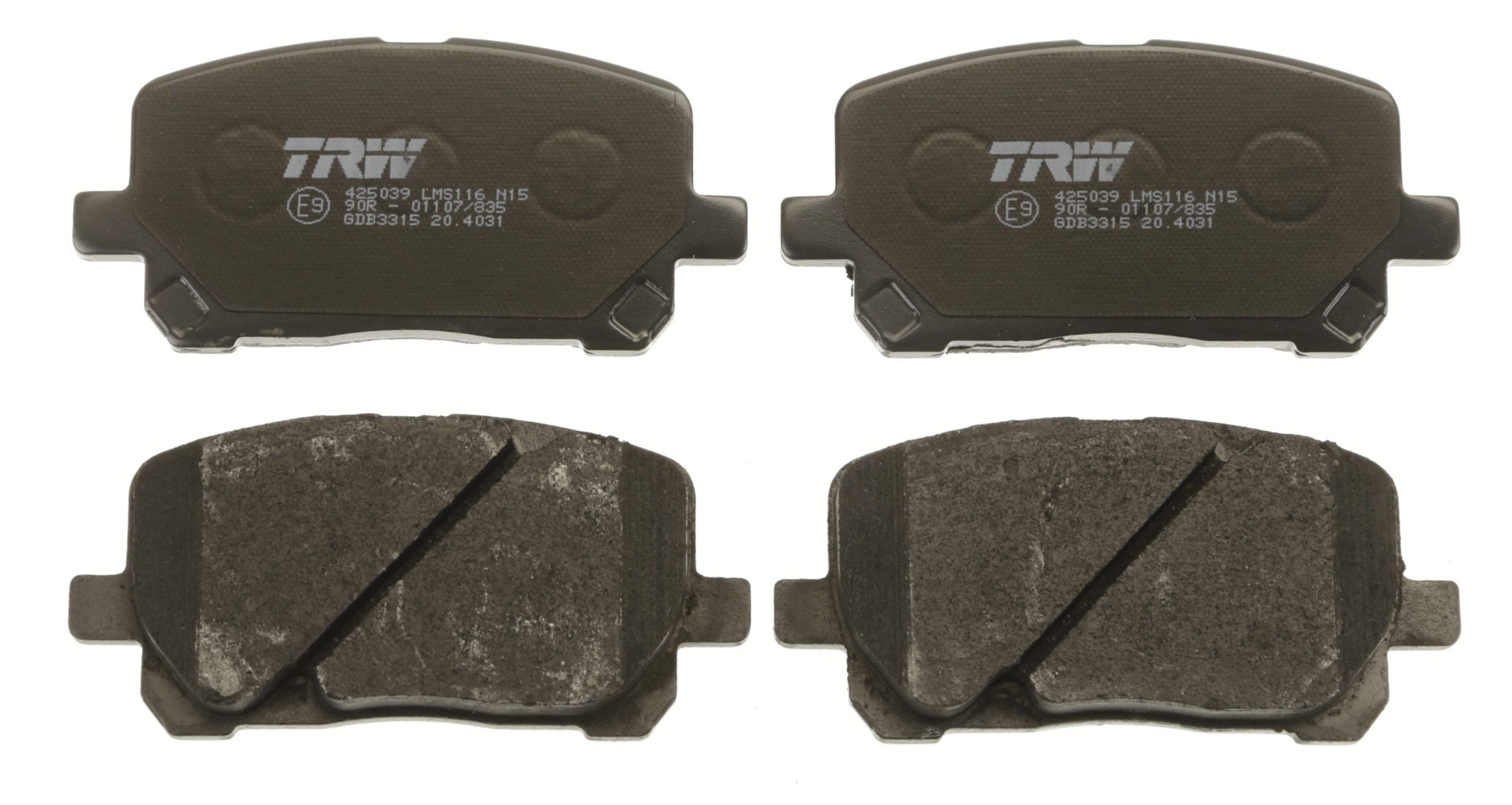 TRW DISC BRAKE PADS - TecDoc 2