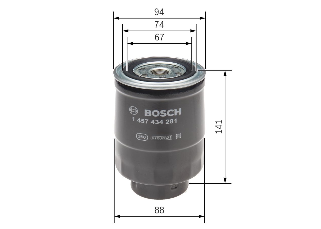 BOSCH 1 457 434 281 - Kraftstofffilter