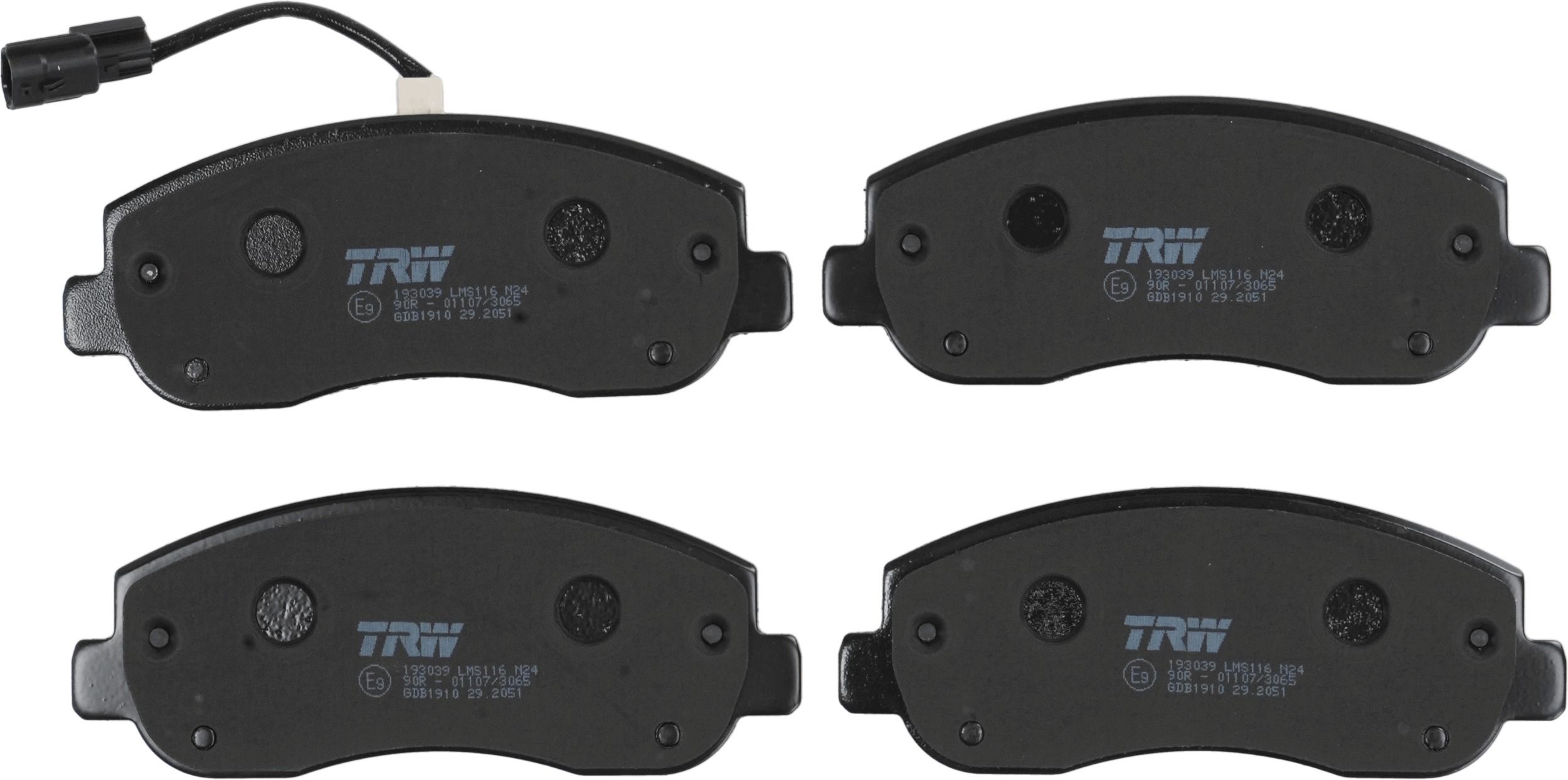 TRW DISC BRAKE PADS - TecDoc 2