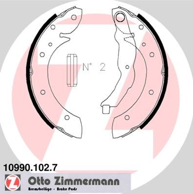 Brake Shoe Set 10990.102.7