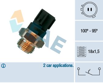 Temperature Switch, radiator fan 36470