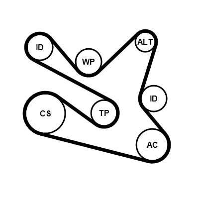 Wasserpumpe + Keilrippenriemensatz