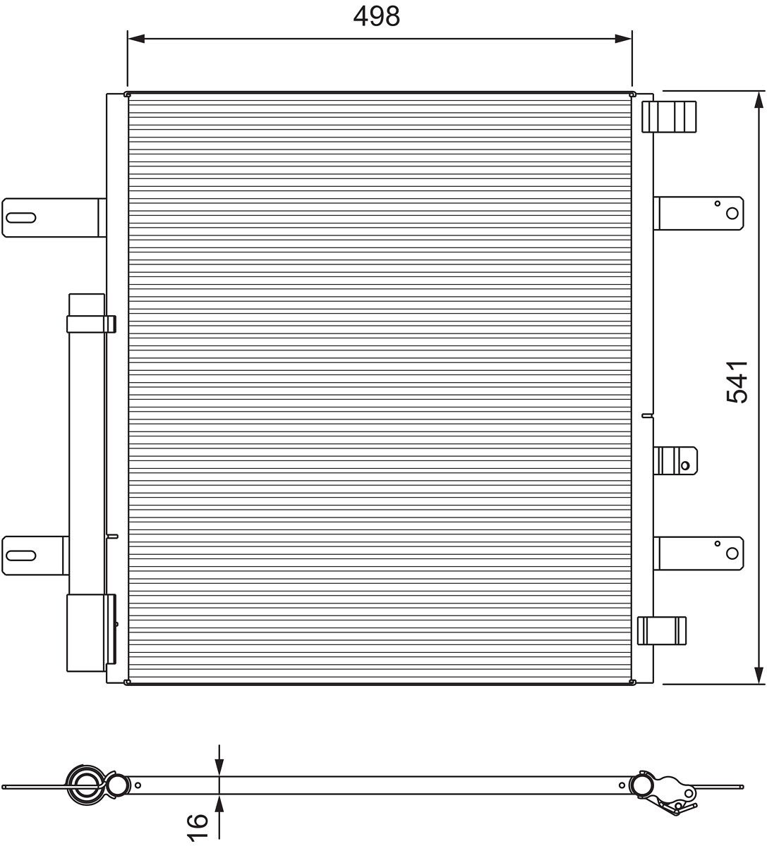 CONDENSEUR MERCEDES ATEGO