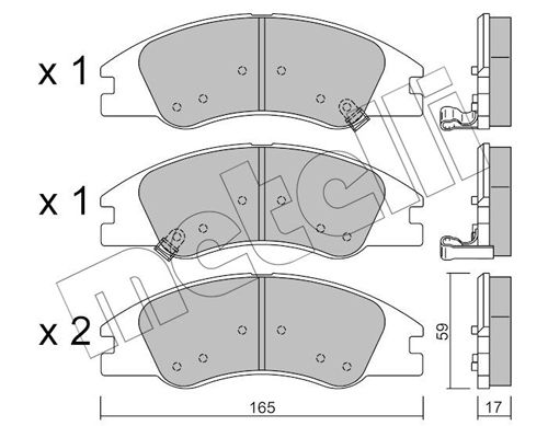 Brake Pad Set, disc brake 22-0630-0