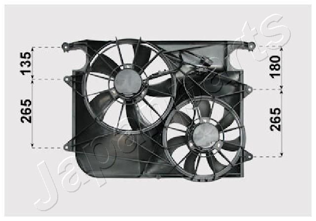 VNT312011 JAPANPARTS ventillátor, motorhűtés