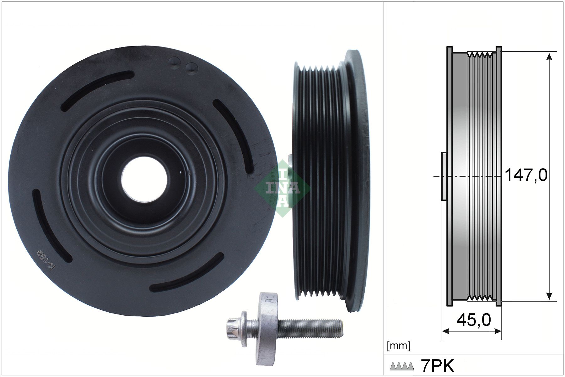 INA 544 0098 20 - Riemenscheibensatz, Kurbelwelle