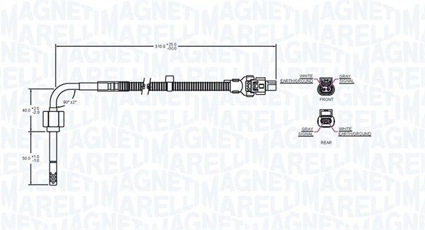 Sensor, Abgastemperatur