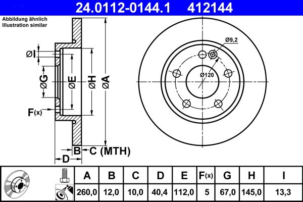 Brake Disc 24.0112-0144.1