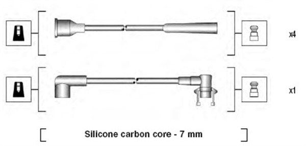 941145160713 MAGNETI MARELLI gyújtókábelkészlet
