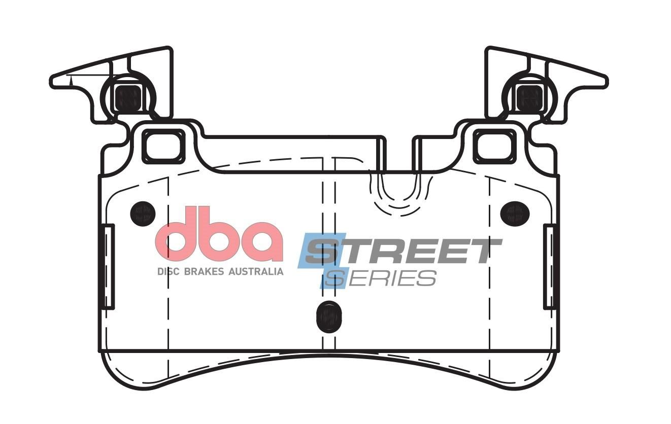DBA SS STREET SERIES BRAKE PADS [ Mercedes-Benz C63 - C205 / SL63 AMG R230 - 2014 On  R ] - TecDoc Only