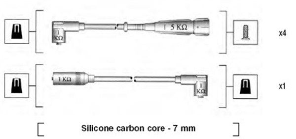 941275030839 MAGNETI MARELLI gyújtókábelkészlet