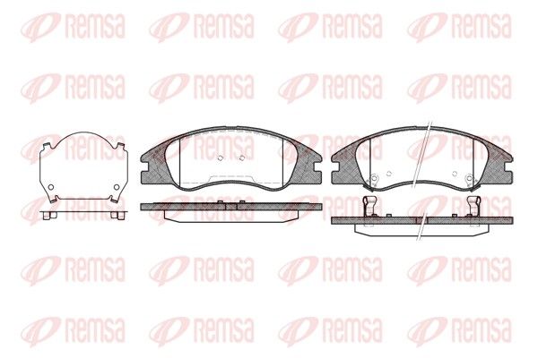 Brake Pad Set, disc brake 1134.02