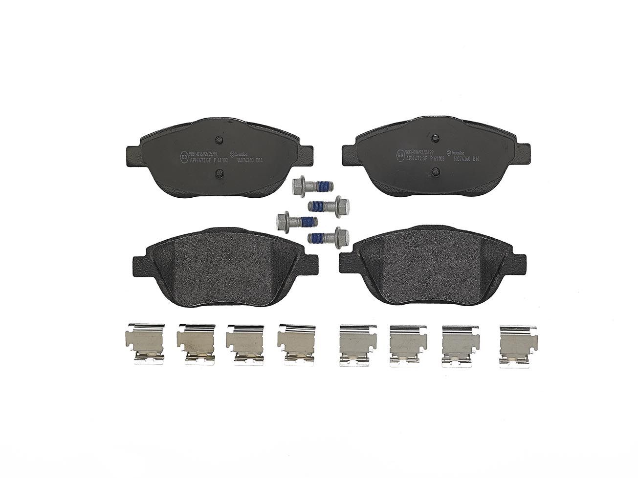 Brembo P 61 103 Bremsbelagsatz, Scheibenbremse