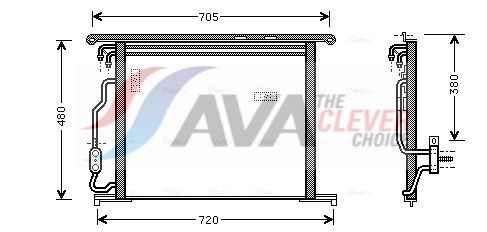 MSA5280 AVA QUALITY COOLING kondenzátor, klíma