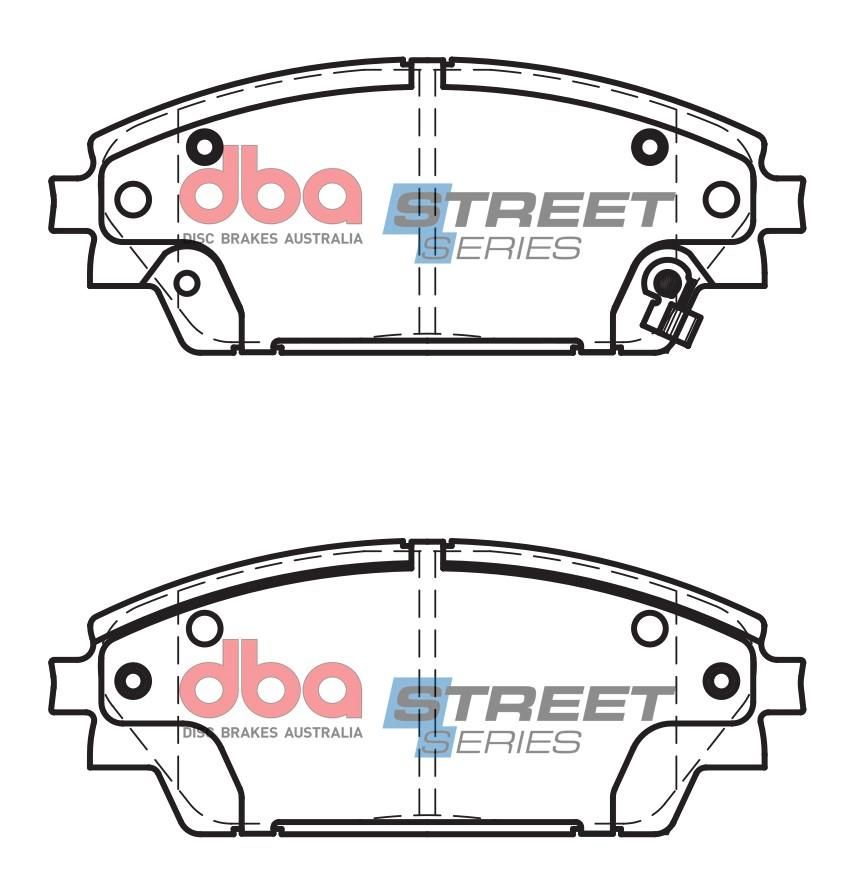 DBA SS STREET SERIES BRAKE PADS [ Mazda 3 BM, BN  / 2013-> F ] - TecDoc Only