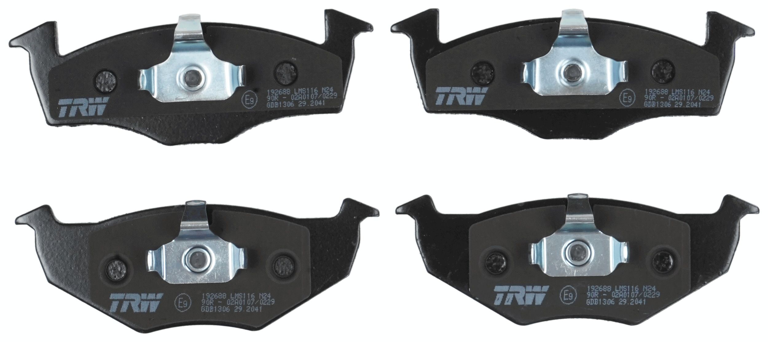 TRW DISC BRAKE PADS - TecDoc 2