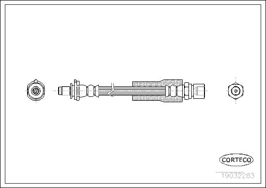 FLEXIBLE DE FREIN SAAB 900 II, 9  0705