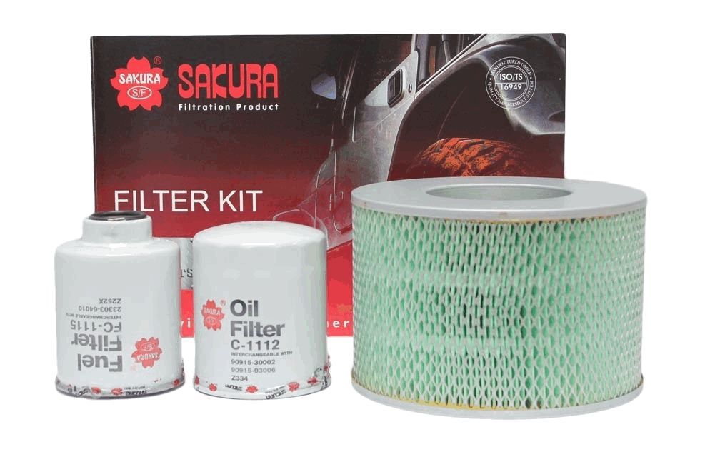 FILTER KIT OIL AIR FUEL TOYOTA - TecDoc Only