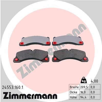 Brake Pad Set, disc brake 24553.160.1