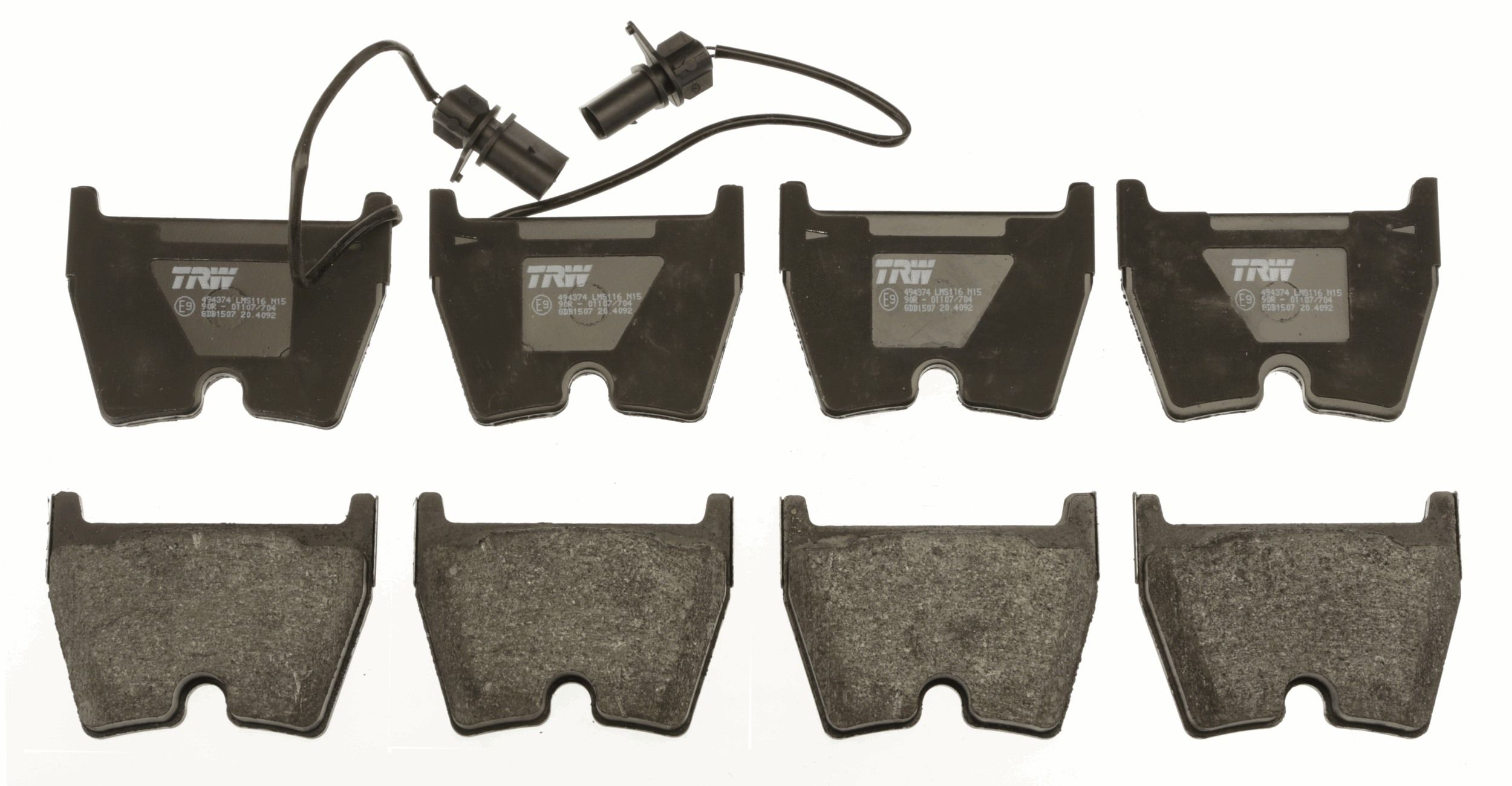 TRW DISC BRAKE PADS - TecDoc 2