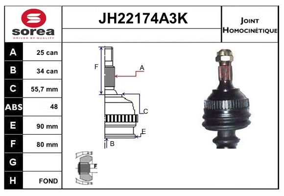 KIT CV JOINT AVEC KR084 - 306