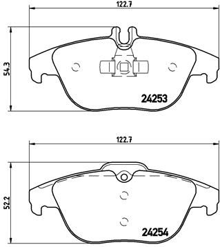 Brake Pad Set, disc brake P 50 068X