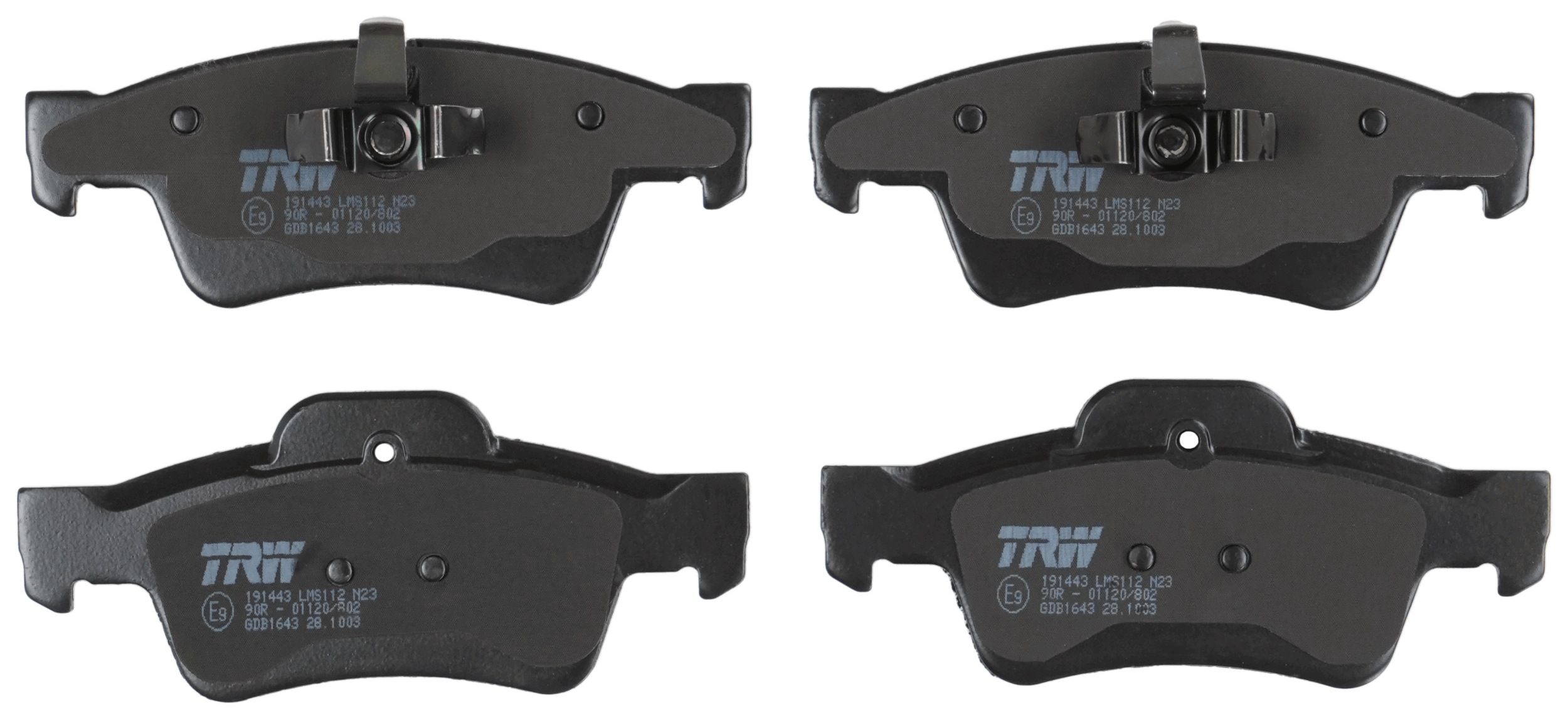TRW DISC BRAKE PADS - TecDoc 2
