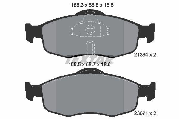 Brake Pad Set, disc brake 2139408