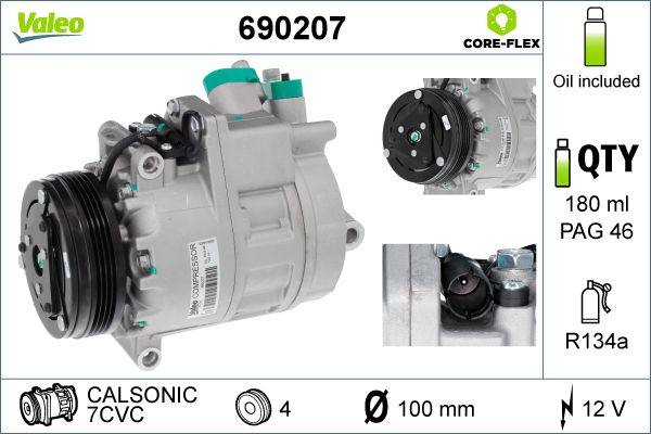 Compressor, air conditioning 690207