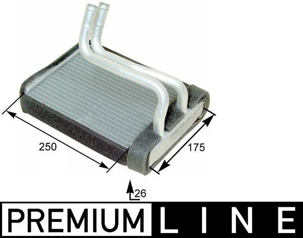 AH 176 000P MAHLE BEHR *** PREMIUM LINE *** Hőcserélő, belső tér fűtés