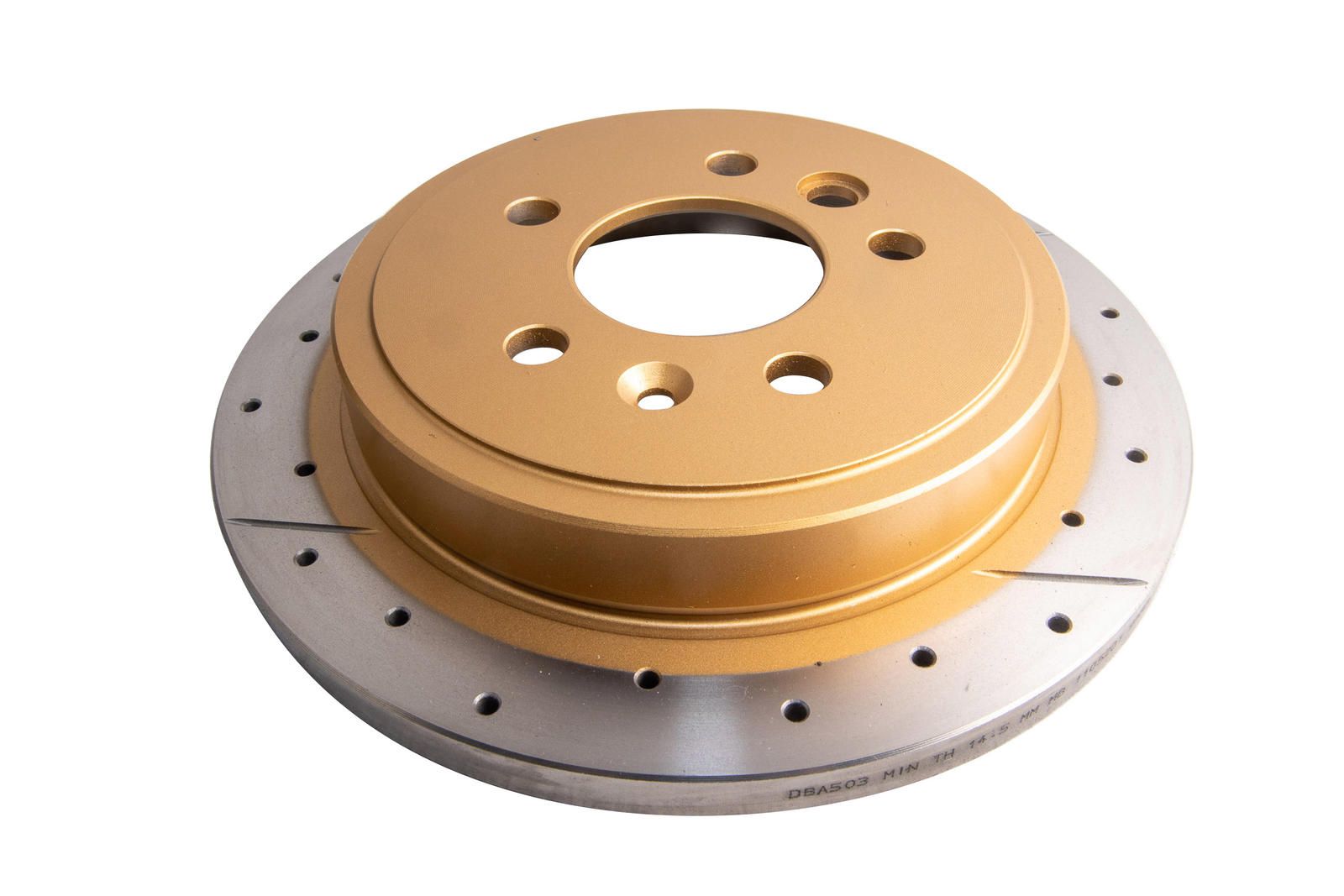 Street Gold Cross-drilled/slotted SLD [ Ford AU2 FPV Pursuit 250 Tickford TE50 00-03 R ] - TecDoc 2