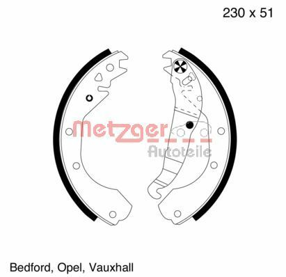 Brake Shoe Set MG 418