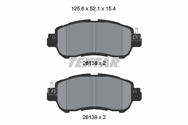 Brake Pad Set, disc brake 2613801