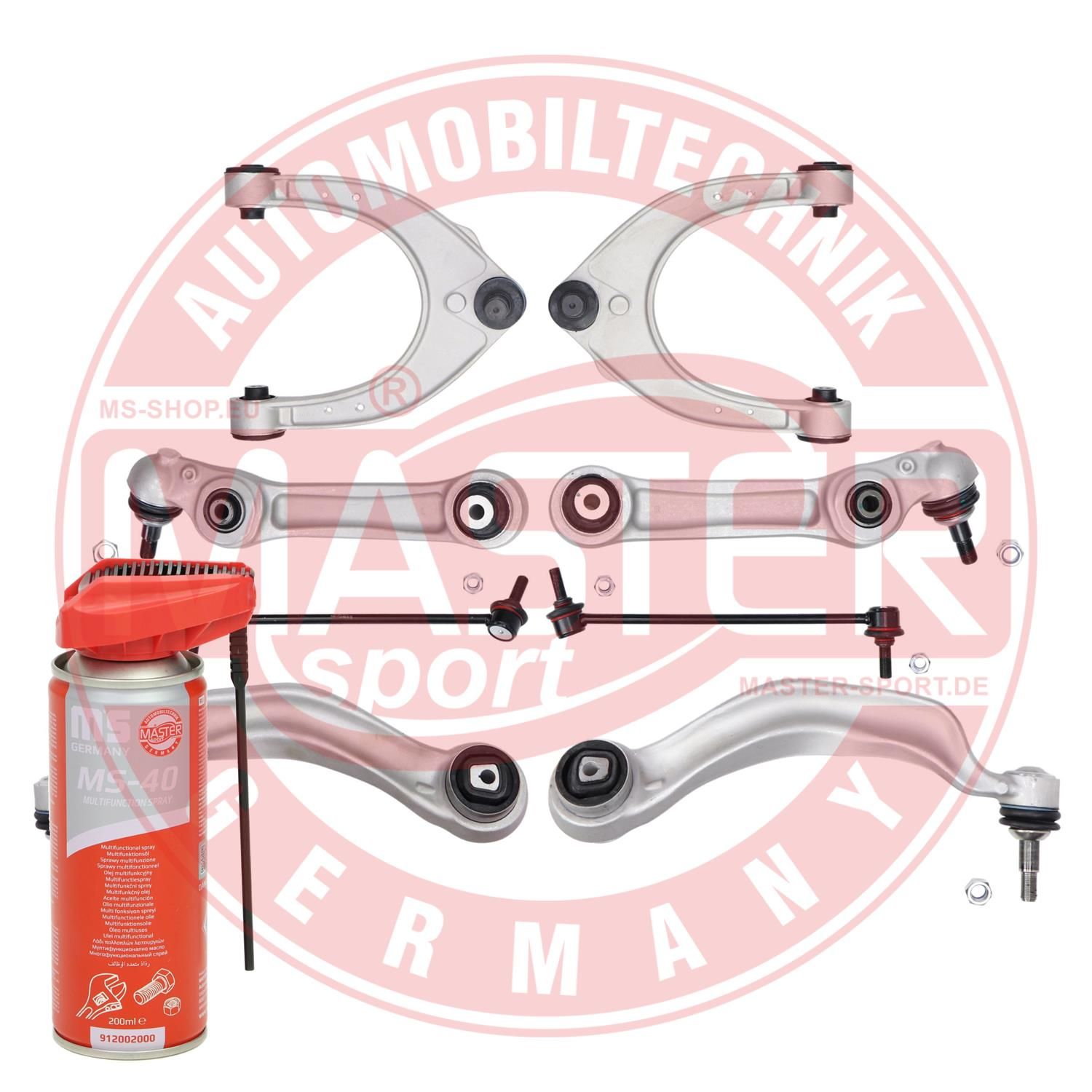 37188-KIT-MSP MASTER-SPORT GERMANY PROMO Vezetőkarkészlet, kerékfelfüggesztés