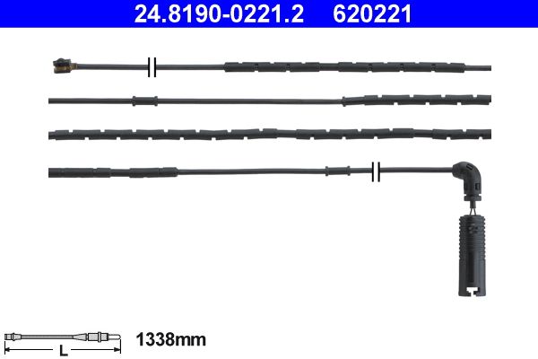 Warning Contact, brake pad wear 24.8190-0221.2