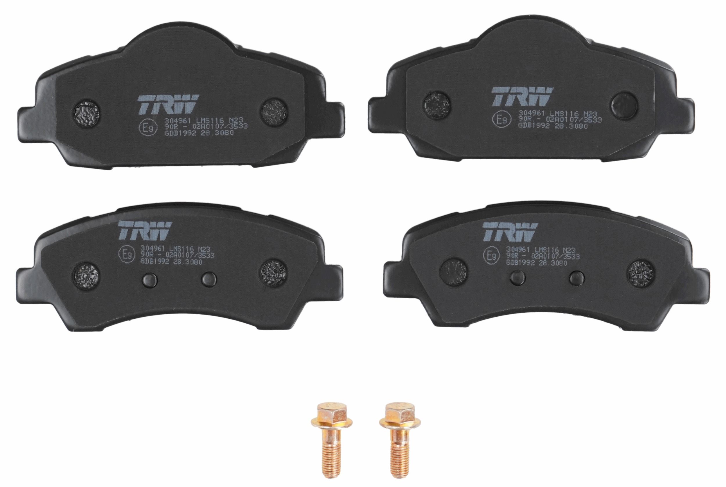 TRW DISC BRAKE PADS - TecDoc 2