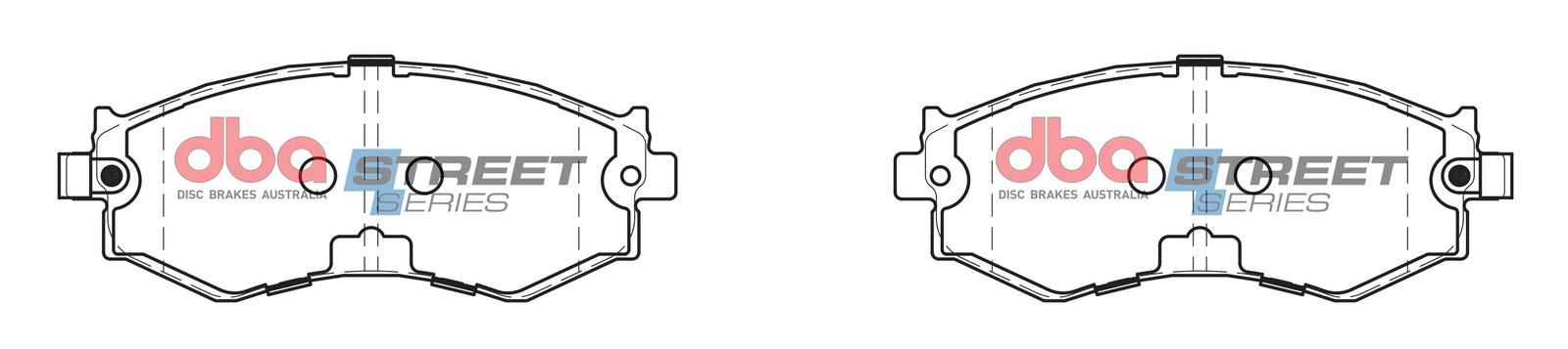 DBA SS STREET SERIES BRAKE PADS [ Ford & Nissan 1986-2006 F ] - TecDoc Only