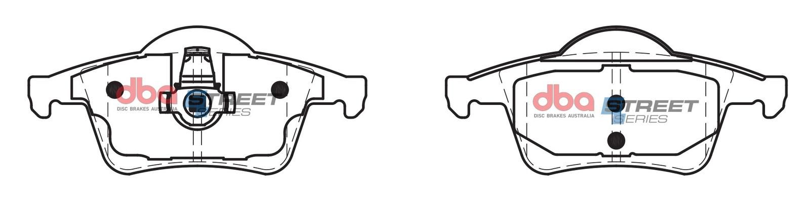 DBA SS STREET SERIES BRAKE PADS [ Volvo 1999-2014 R ] - TecDoc Only