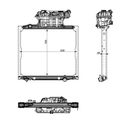 Radiador, refrigeración del motor