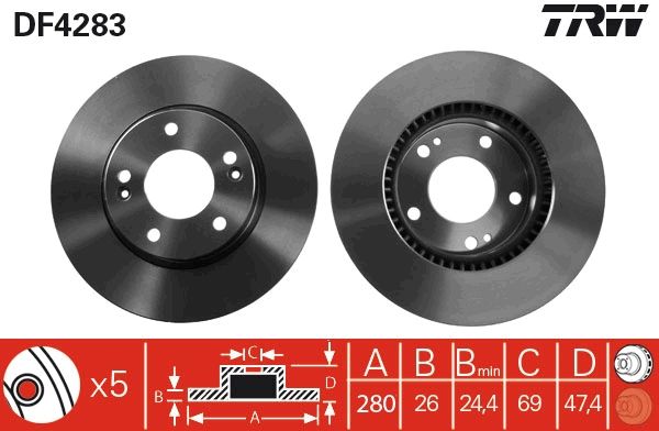 Brake Disc DF4283