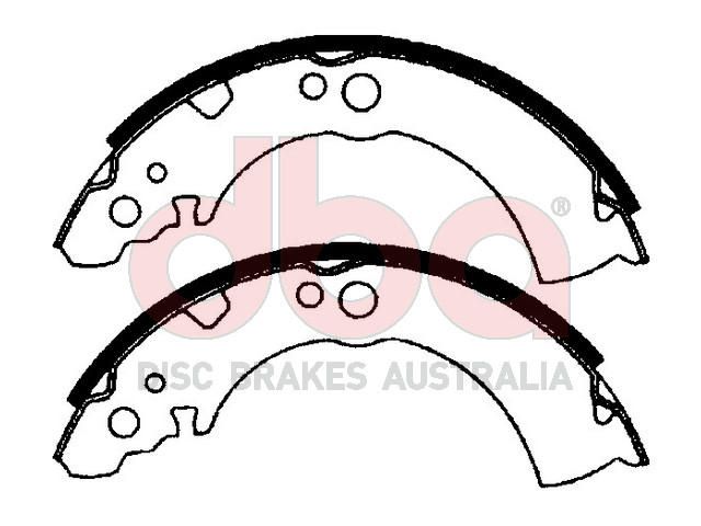 Street Series Brake Shoes [Holden Astra/ Nissan Pulsar 180mm] - TecDoc Only